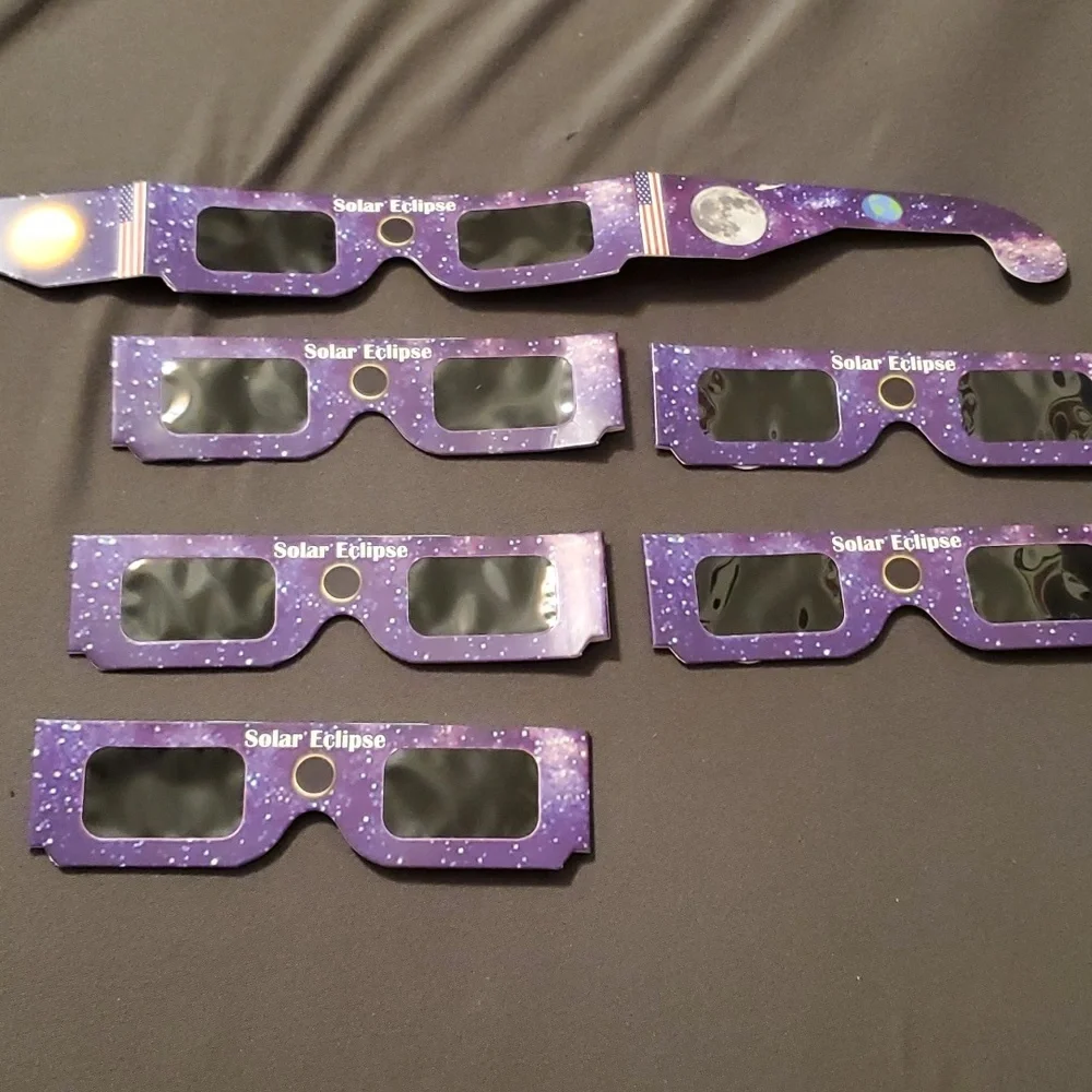 6 pairs April 2024 Solar Eclipse Glasses
